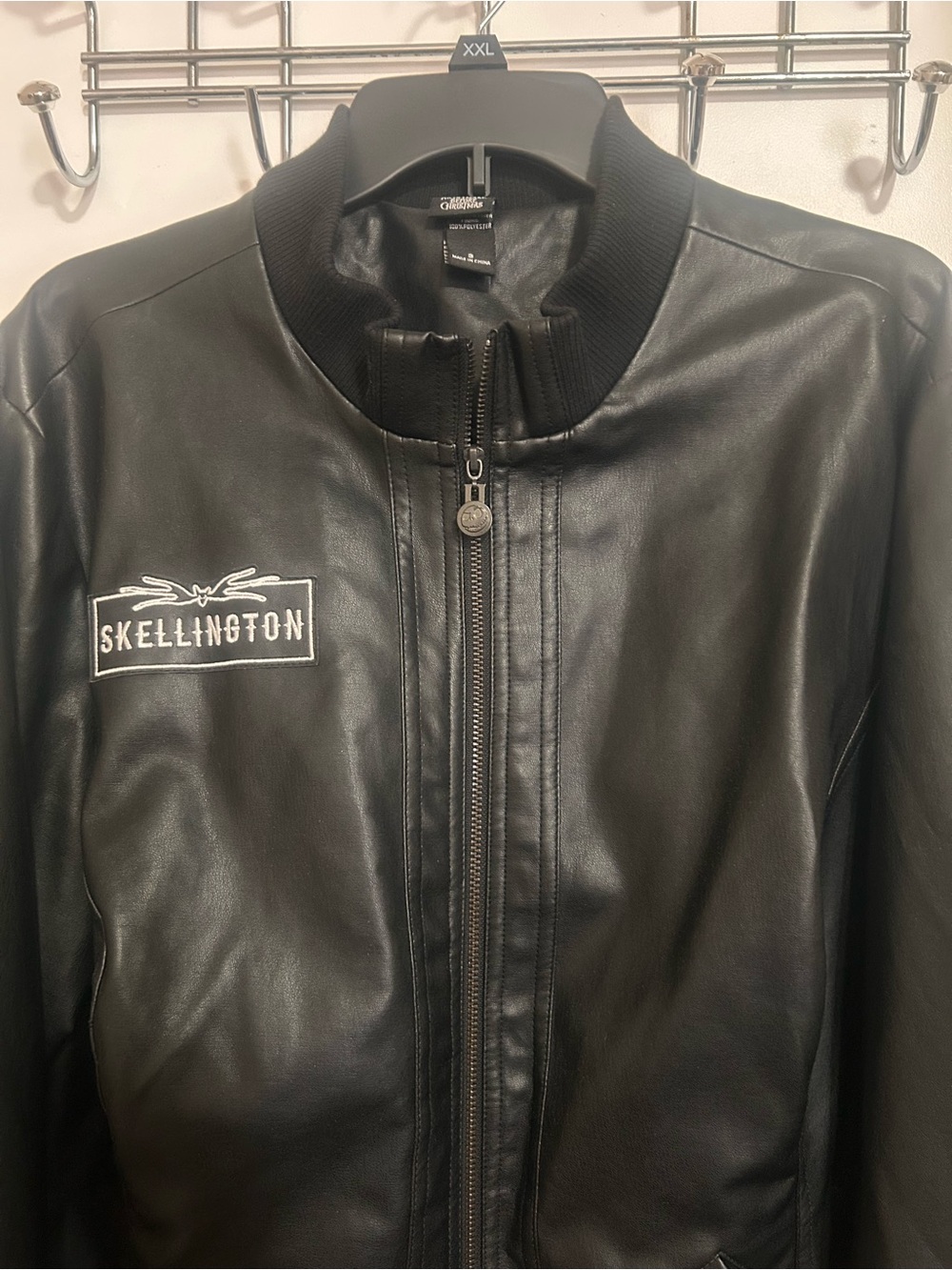 Nightmare Before Christmas Faux Leather Bomber Jacket